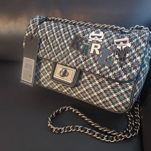 Karl Lagerfeld: Agyness Boucle Small Crossbody - Picture 6 of 7